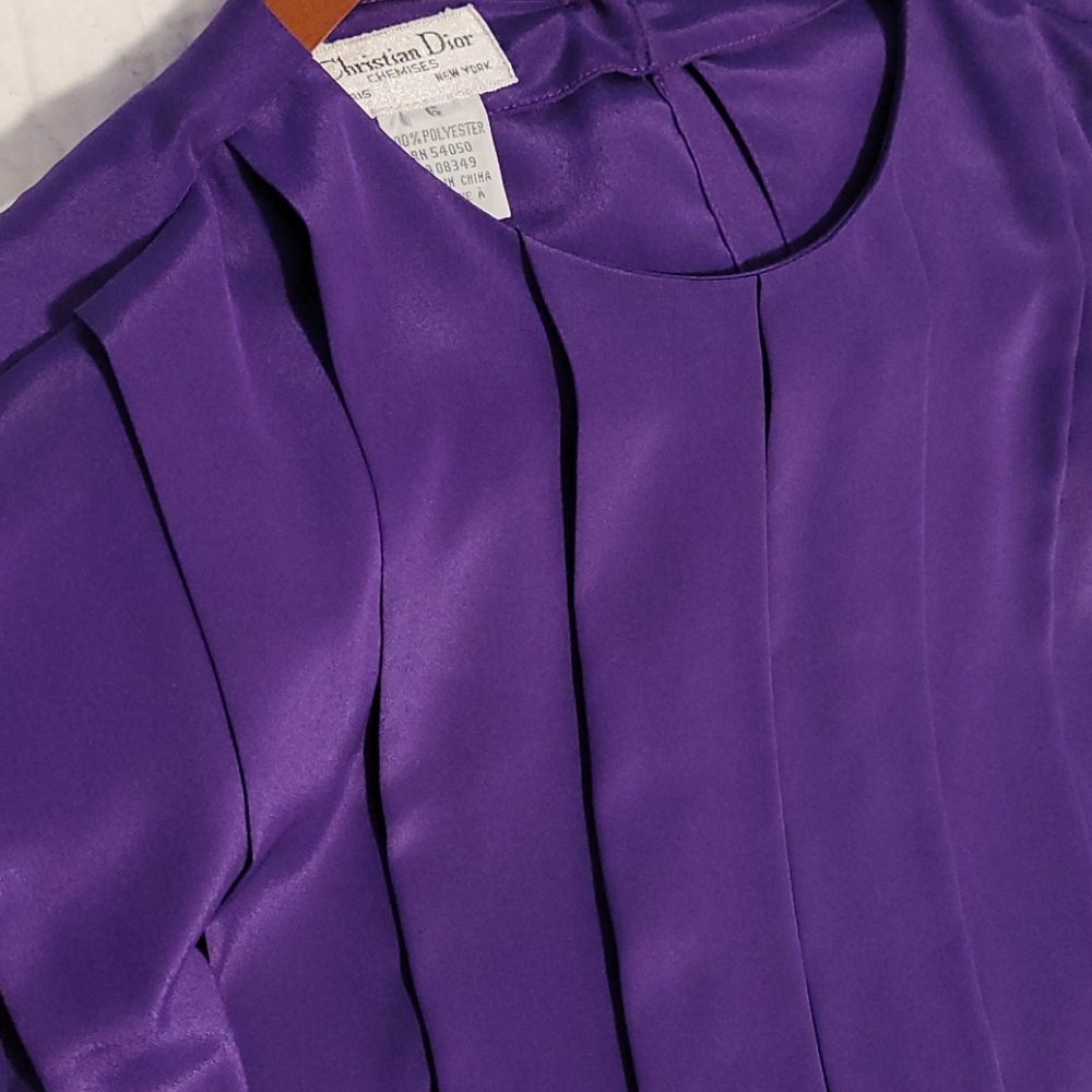 Christian Dior Vintage Chemises/Purple/Size 6